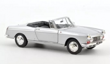 184835 Peugeot 404 Convertible 1967 Silver 1:18